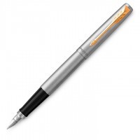 Ручка перьевая Parker Jotter Core F691 Stainless Steel GT, перо M