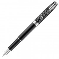 Ручка перьевая Parker Sonnet SE18 Black CT, перо F золото 18K с родиевым покрытием