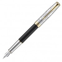 Ручка перьевая Parker Sonnet SE18 Matte Black GT, перо F золото 18K с родиевым покрытием