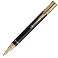 Ручка шариковая Parker Duofold K74 Historical Colors Black GT M черные чернила