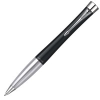 Ручка шариковая Parker Urban K200 Muted Black CT M синие чернила