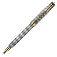 Ручка шариковая Parker Sonnet K534 Cisele GT серебро 925 пробы 11.87г M черные чернила