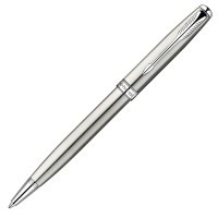 Ручка шариковая Parker Sonnet K526 Stainless Steel CT M черные чернила