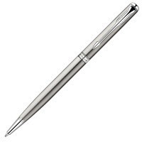 Ручка шариковая Parker Sonnet Slim K426 Stainless Steel CT M черные чернила