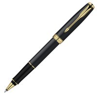 Ручка роллер Parker Sonnet T528 Matte Black GT F черные чернила