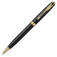 Ручка шариковая Parker Sonnet K528 Matte Black GT M черные чернила