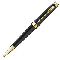 Ручка шариковая Parker Premier Lacque K560 Black GT M черные чернила