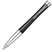 Ручка шариковая Parker Urban Premium K204 Ebony Metal Chiselled M синие чернила