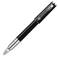 Ручка 5й пишущий узел Parker Ingenuity S F500 LaqBlack CT F черные чернила