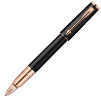 Ручка 5й пишущий узел Parker Ingenuity S F501 Black Rubber PGT F черные чернила