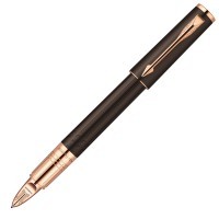 Ручка 5й пишущий узел Parker Ingenuity S F501 Brown Rubber PGT F черные чернила