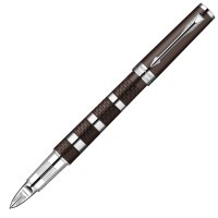 Ручка 5й пишущий узел Parker Ingenuity L F501 Brown Rubber&Metal CT F черные чернила
