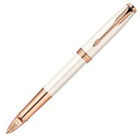 Ручка 5й пишущий узел Parker Sonnet F540 Pearl PGT F черные чернила