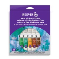 Набор водорастворимых масляных красок Reeves 18 цветов