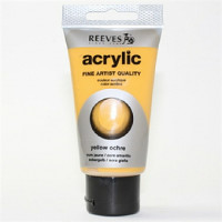 Акриловая художественная краска Reeves  75 мл., цвет -желтая охра 