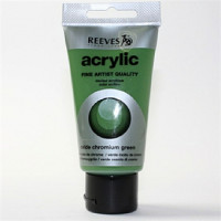 Акриловая художественная краска Reeves  75 мл.,цвет-зеленый оксид хрома