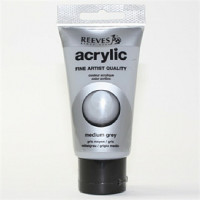 Акриловая художественная краска Reeves  75 мл., цвет- нейтральный серыйра 