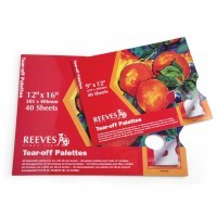 Палитра бумажная Reeves с отрывными листами, 9 х 12 дюймов (22,9х30,5 см), 40 листов, для масляных и акриловых красок