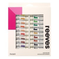 Гуашь 24 цвета Reeves в картонной упаковке