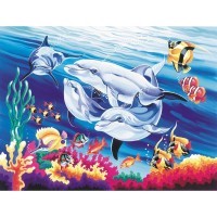 Набор Reeves `Рисование по номерам` Дельфины под водой
