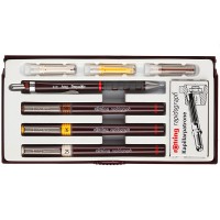 Набор рапидографов Rotring (0.25/0.35/0.5мм, мех. карандаш 0.5мм, чернила)