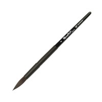 Кисть имит. белки круглая №8 ROUBLOFF Aqua Black, короткая ручка, обойма soft-touch