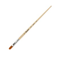 Кисть синтетика (мягкая) овальная №10 ROUBLOFF 1232, длинная ручка