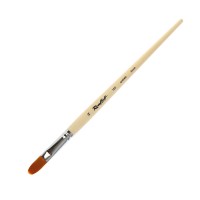 Кисть синтетика (мягкая) овальная №14 ROUBLOFF 1232, длинная ручка