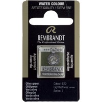 Краска акварельная Rembrandt кювета №620 Зеленый оливковый