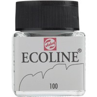 Акварель жидкая Ecoline банка 30мл №100 Белый