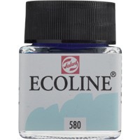 Акварель жидкая Ecoline банка 30мл №580 Голубой пастельный