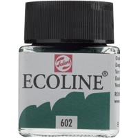 Акварель жидкая Ecoline банка 30мл №602 Зеленый насыщенный