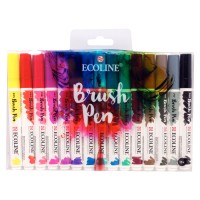 Набор акварельных маркеров Ecoline Brush Pen 15цв.
