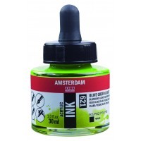 Чернила акриловые Amsterdam 30мл №621 Зеленый оливковый светлый