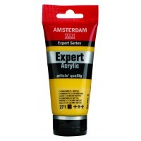 Краска акриловая Amsterdam Expert туба 75мл №271 Кадмий желтый средний