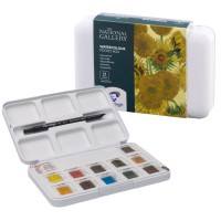 Набор акварельных красок Van Gogh National Gallery 12 кювет, пластик. коробка