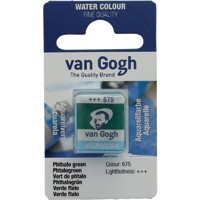 Краска акварельная Van Gogh кювета №675 Зеленый фталоцианин