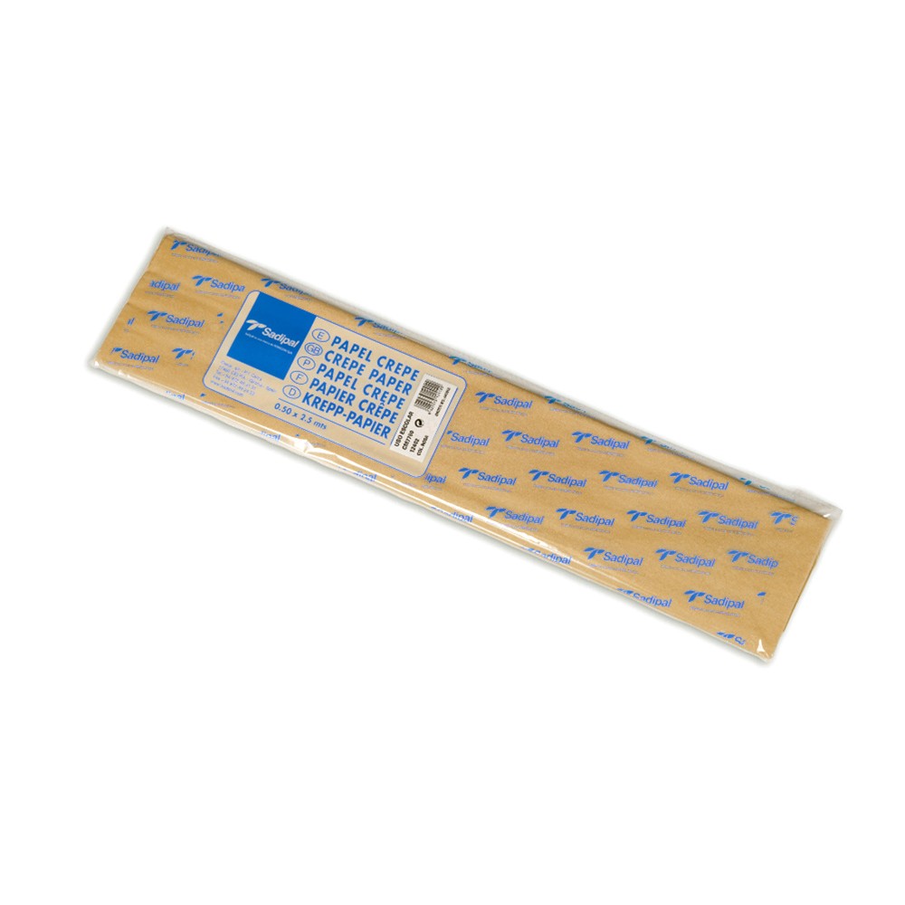 Бумага крепированная 50x250 св/коричн 12402 sadipal (8427973124021)
