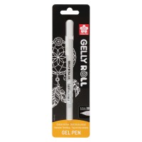 Ручка белая гелевая Sakura Gelly Roll 08 (средняя), в блистере