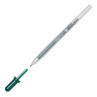 Ручка гелевая GELLY ROLL GLAZE Sakura, Зеленый темный
