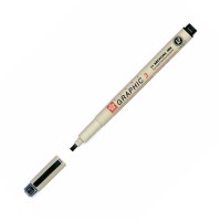 Ручка капиллярная PIGMA GRAPHIC 3мм Sakura, Черный