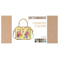 Набор SKETCHMARKER COMPLEX COLORS (лимитир.) 12 маркеров, линер, альбом