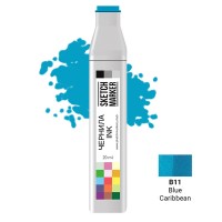 Чернила для спиртовых маркеров SKETCHMARKER, 22мл, B11 Карибский синий