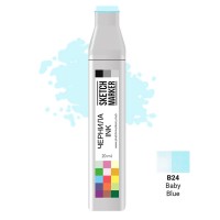 Чернила для спиртовых маркеров SKETCHMARKER, 22мл, B24 Детский голубой