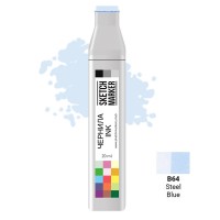 Чернила для спиртовых маркеров SKETCHMARKER, 22мл, B64 Синяя сталь