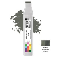 Чернила для спиртовых маркеров SKETCHMARKER, 22мл, BG10 Прозрачный зеленый