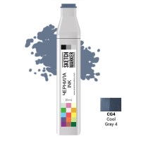 Чернила для спиртовых маркеров SKETCHMARKER, 22мл, CG4 Серый холодный 4