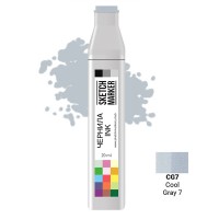 Чернила для спиртовых маркеров SKETCHMARKER, 22мл, CG7 Серый холодный 7