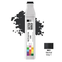 Чернила для спиртовых маркеров SKETCHMARKER, 22мл, NG1 Серый нейтральный 1