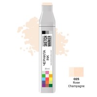 Чернила для спиртовых маркеров SKETCHMARKER, 22мл, O25 Розовое шампанское